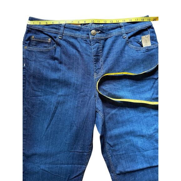 NWT Charter Club Classic Jeans Women's Size 18 W Dark Wash Straight Leg Pants - Picture 4 of 10